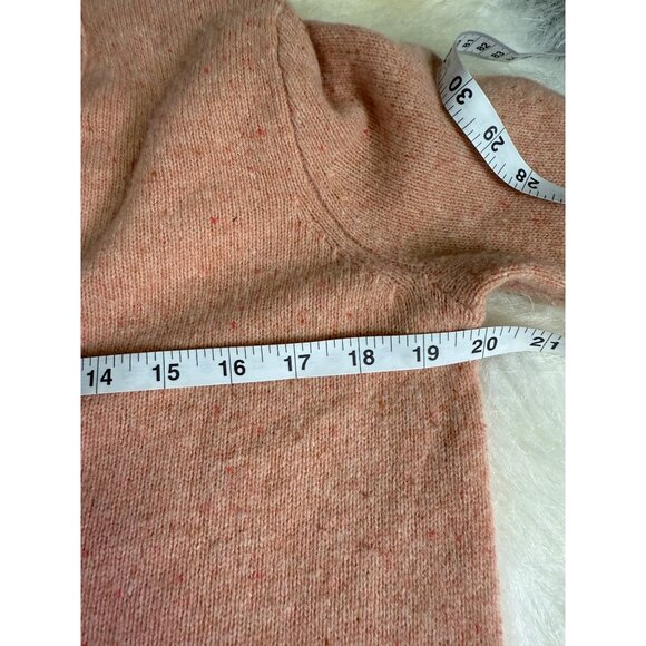 Madewell Merino Wool Donegal Maysfield Cardigan Sweater Peach Oversized M - Picture 12 of 15